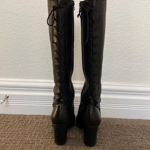 Black Sofft Lace Up Boots